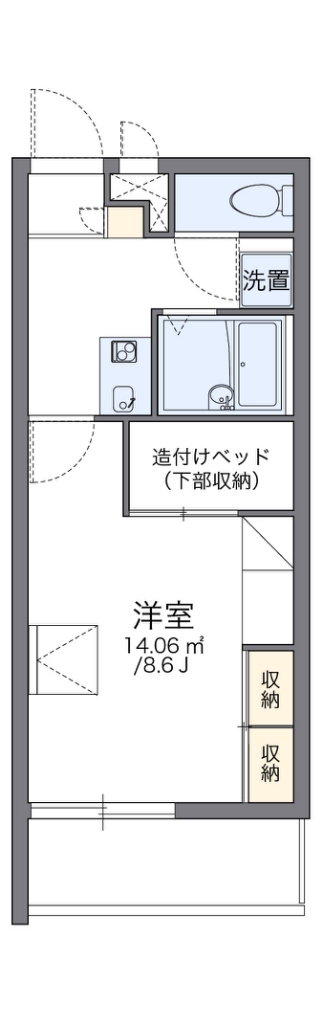 レオパレス松川 間取り