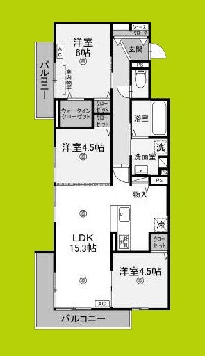 仮称D-ROOM四條畷市大字清瀧 間取り