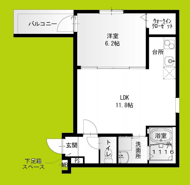 フジパレス新金岡Ⅲ番館 間取り
