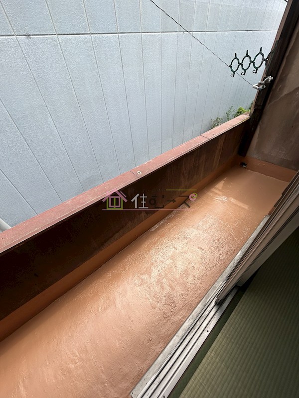 平野北1丁目借家 ベランダ