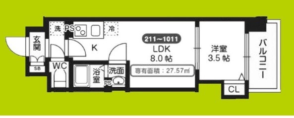 Mv.ms大阪新加美 間取り図