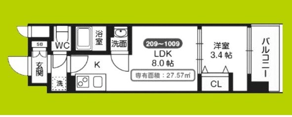 Mv.ms大阪新加美 間取り