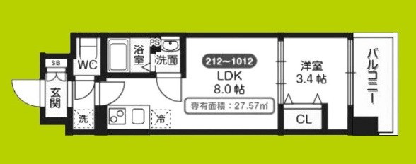 Mv.ms大阪新加美 間取り