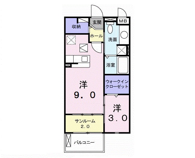 ソレイユ 間取り