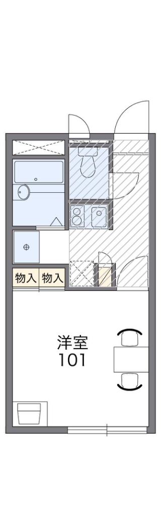 レオパレスヴェセル 間取り
