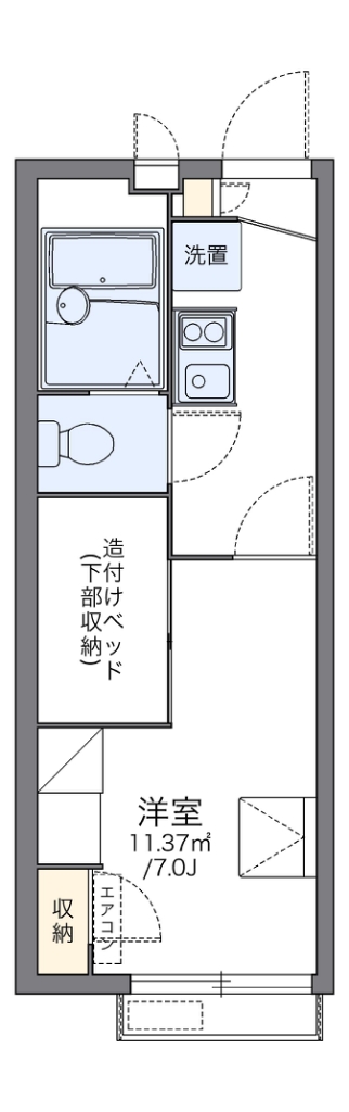 レオパレス森小路 間取り