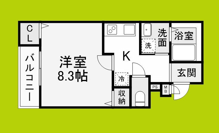 フジパレス三国ヶ丘Ⅲ番館 間取り図