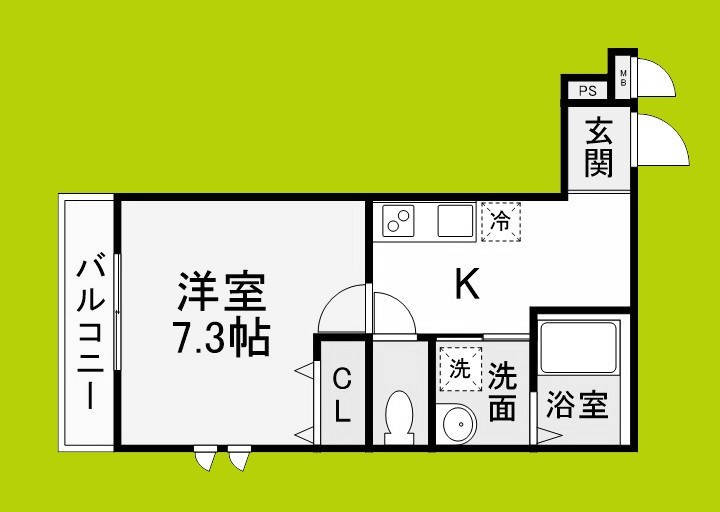 フジパレス三国ヶ丘Ⅱ番館 間取り図