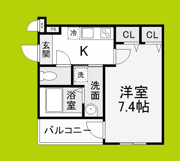 フジパレス三国ヶ丘Ⅱ番館 間取り