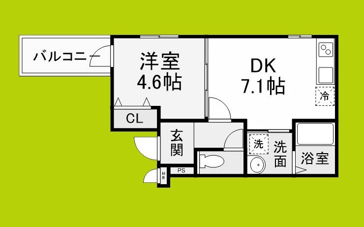フジパレス三国ヶ丘Ⅱ番館 間取り