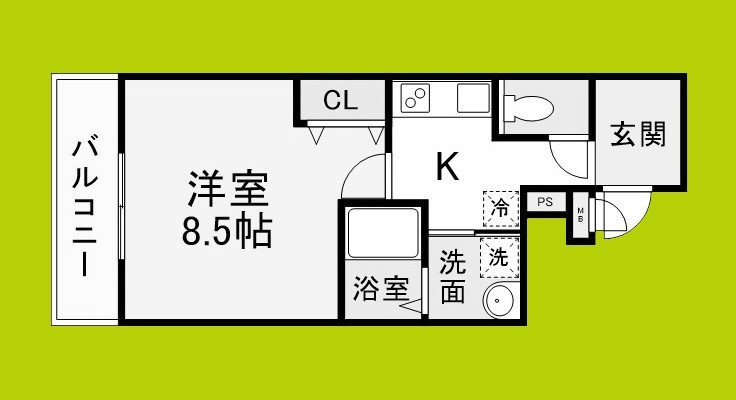 フジパレス三国ヶ丘Ⅱ番館 間取り