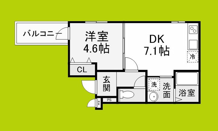フジパレス三国ヶ丘Ⅰ番館 間取り