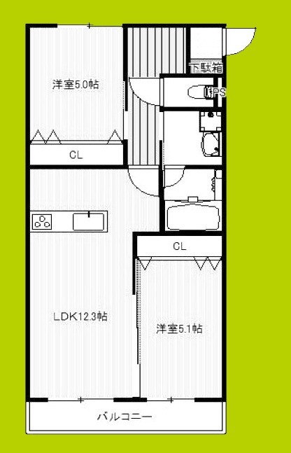 Versailles・K 間取り