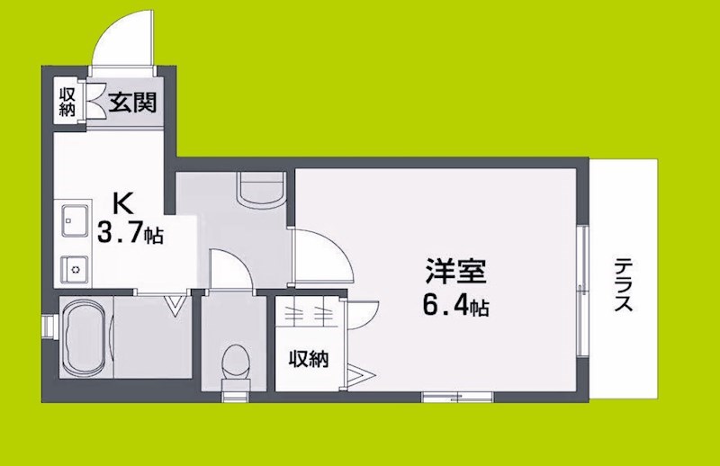 シャーメゾン住吉 間取り