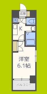 ジュネーゼ梅田北プラウディア 間取り