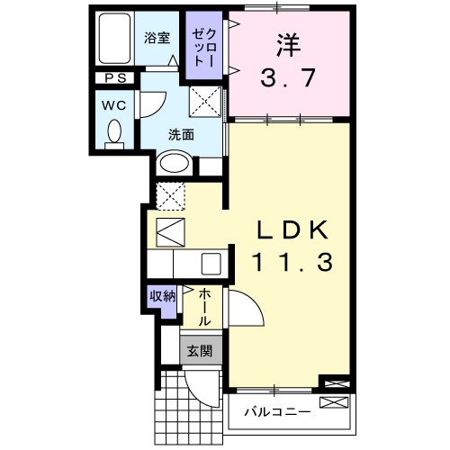 ソフトリ－Ⅰ 間取り