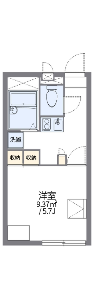 レオパレス辻九第二 間取り