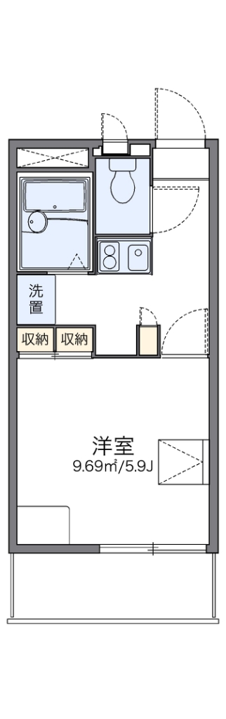 レオパレスふじ 間取り