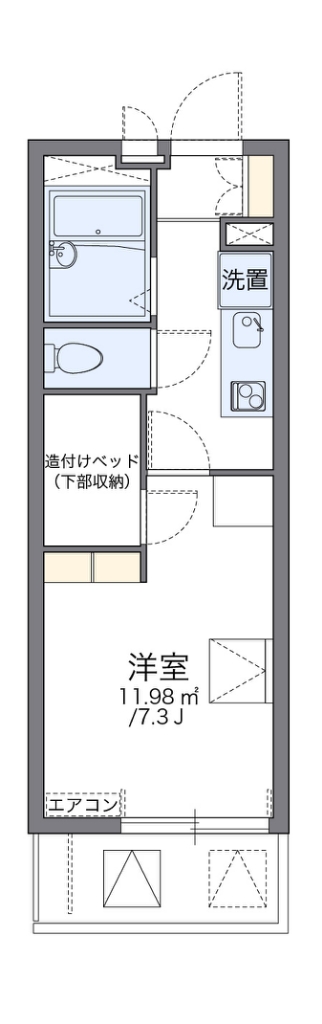 レオパレス向陵西 間取り
