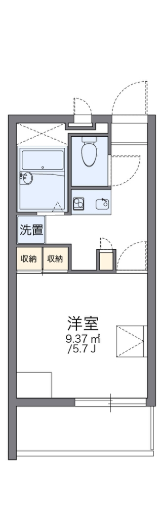 レオパレスエーデルワイス天王寺 間取り