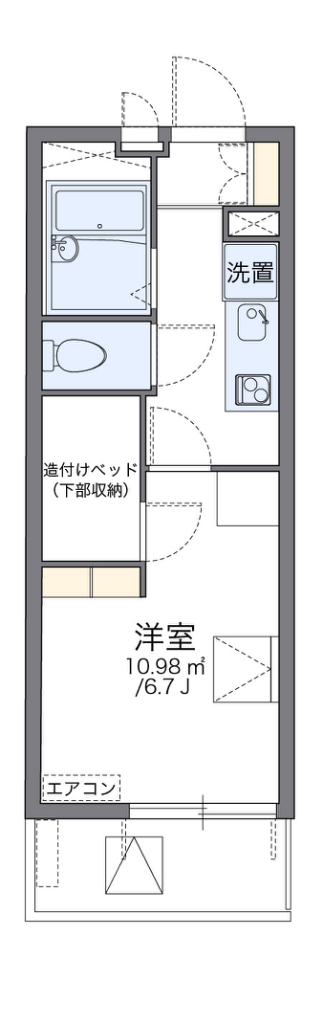 レオパレスフリージア 間取り