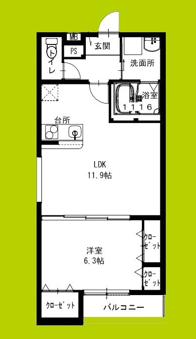 フジパレス浅香山駅南 間取り