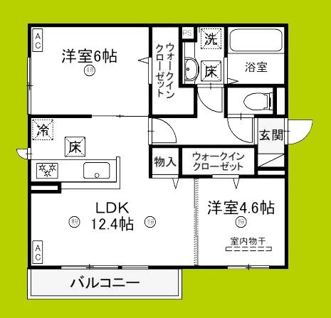 グランヴェールⅥ 間取り
