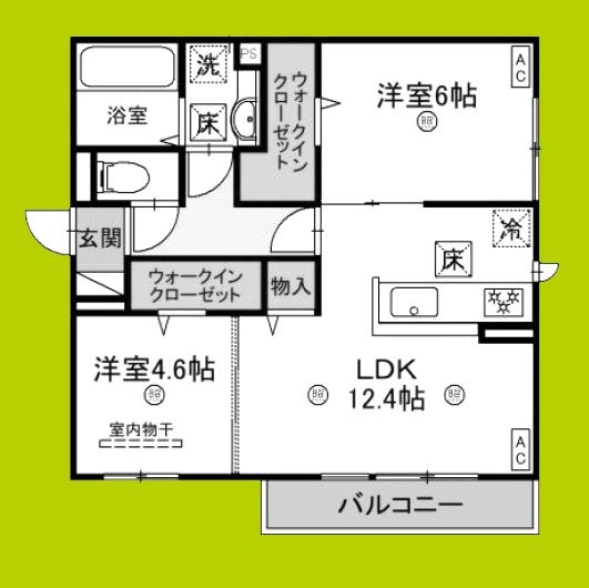 グランヴェールⅥ 間取り