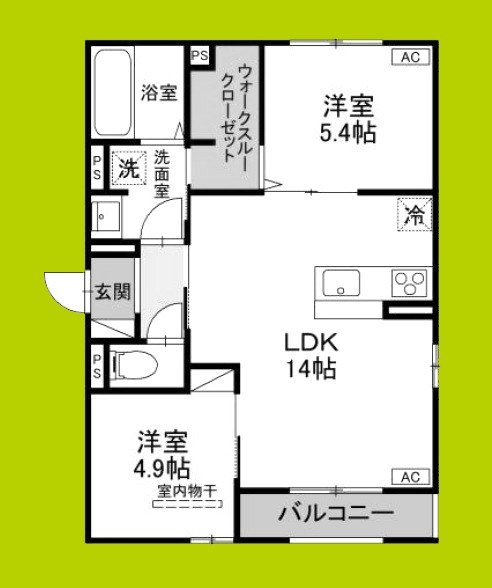 D-ROOM東花園 間取り