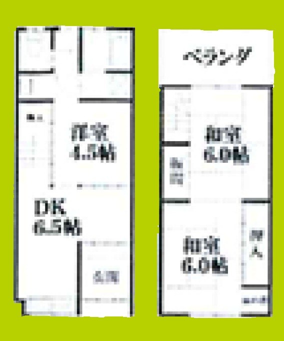蒲生2丁目一戸建て 間取り