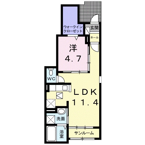 アヴェニュー　泉大津 間取り