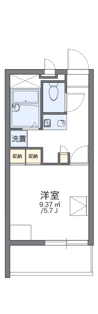 レオパレスルミエール森彦 間取り