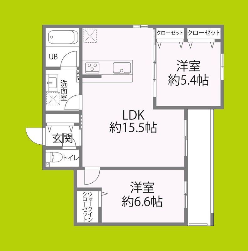オーベル今里 south 間取り図