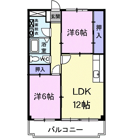 アメニティ　カタシモ 間取り