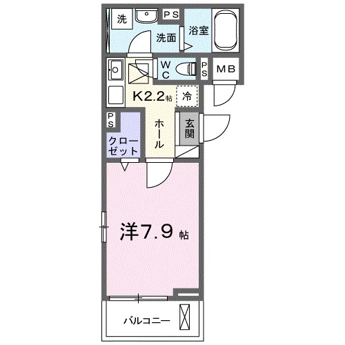 照ケ丘矢田３丁目アパート 間取り