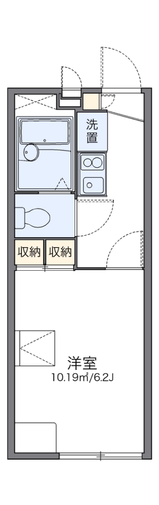 レオパレスパレス猪名寺Ⅱ 間取り