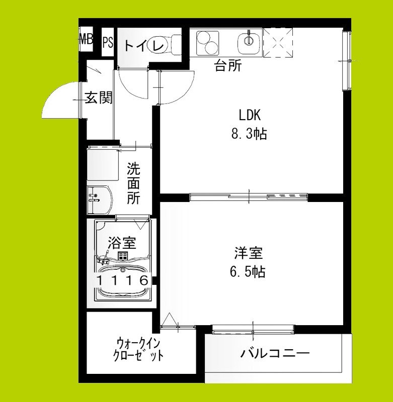 フジパレス泉佐野Ⅱ番館 間取り