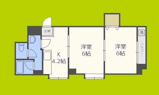 ローレルハウス北畠 間取り