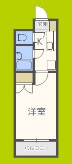 ローズコーポ天満東Ⅱ 間取り