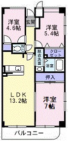 Ｍ・ウェイブ 間取り