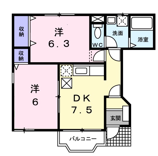 アフロスコート 間取り