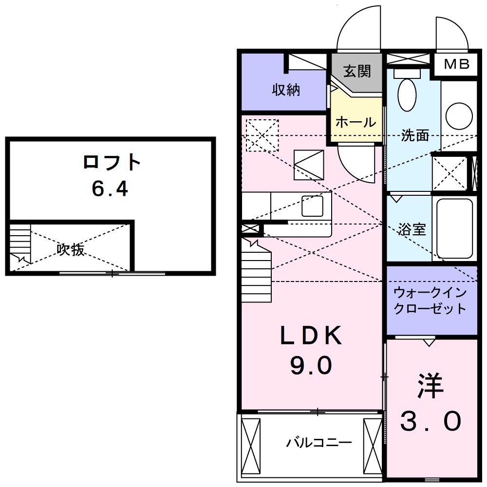 エミネンスムラカワⅡ 間取り