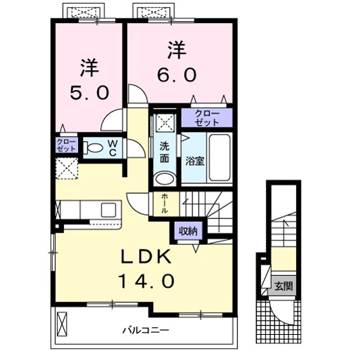 サウスコートⅠ 間取り
