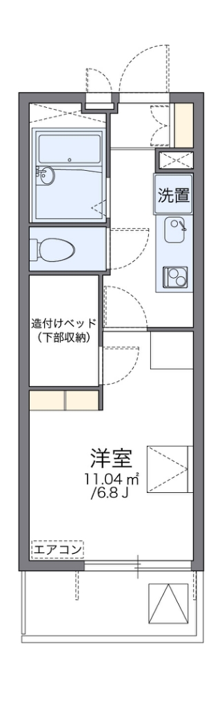 レオパレスハイムモーリー 間取り