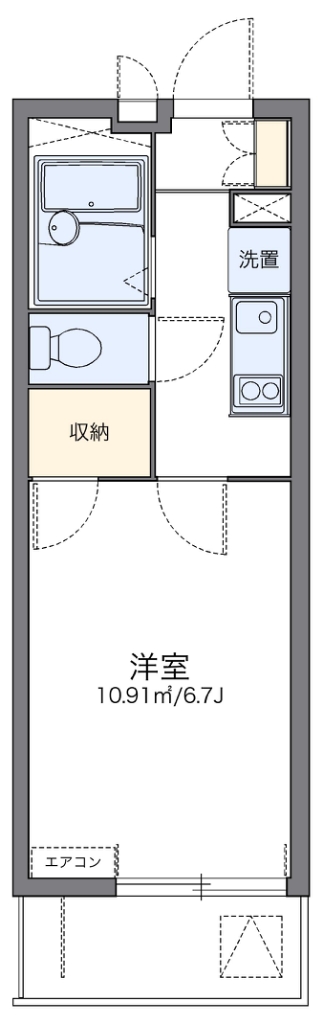 レオパレストウメイ 間取り