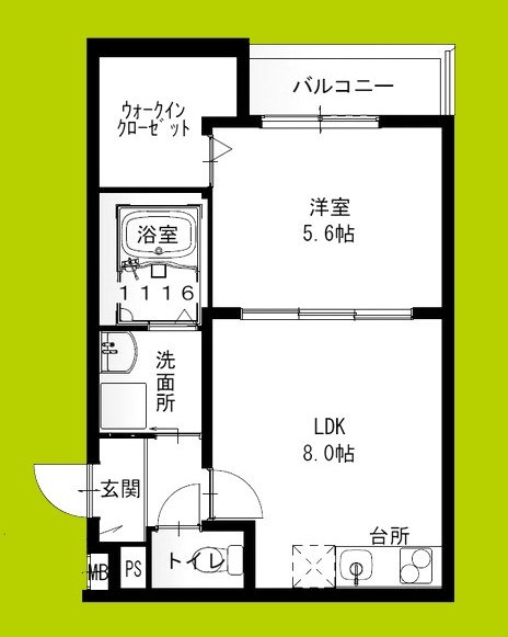 フジパレス橘公園 間取り
