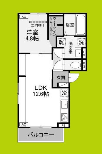 仮称D-ROOM東大阪楠町東棟 間取り