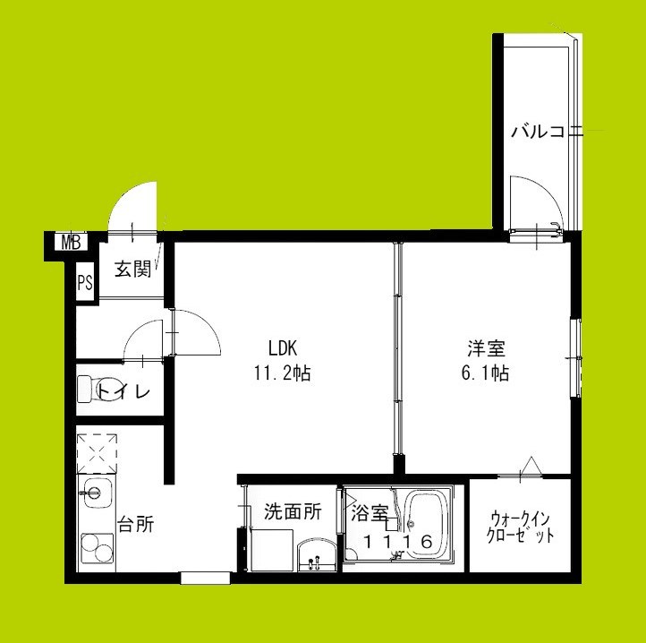 フジパレス橘公園 間取り