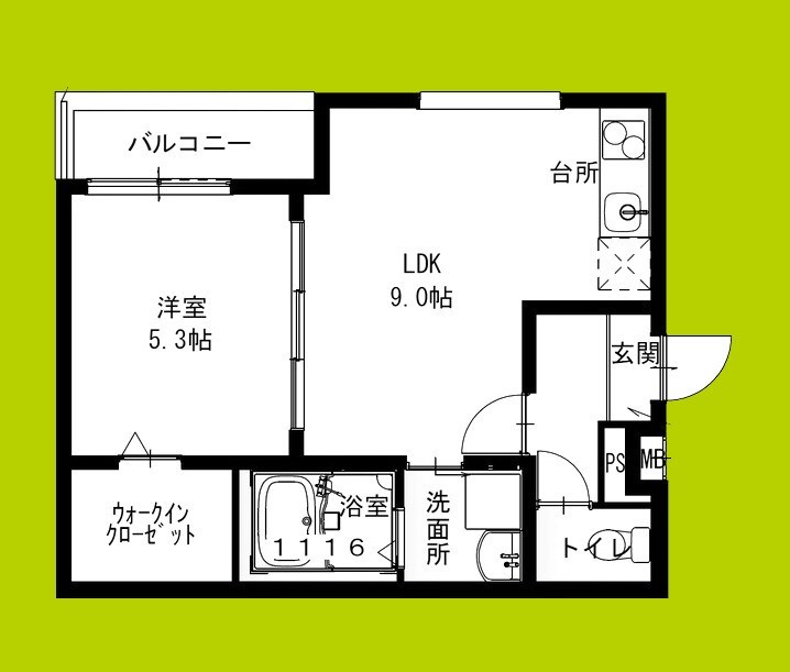 フジパレス橘公園 間取り