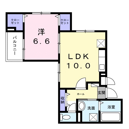 コトン　ヴァリ　寺田町駅前 間取り